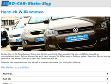 Tablet Screenshot of euro-car-rhein-sieg.de